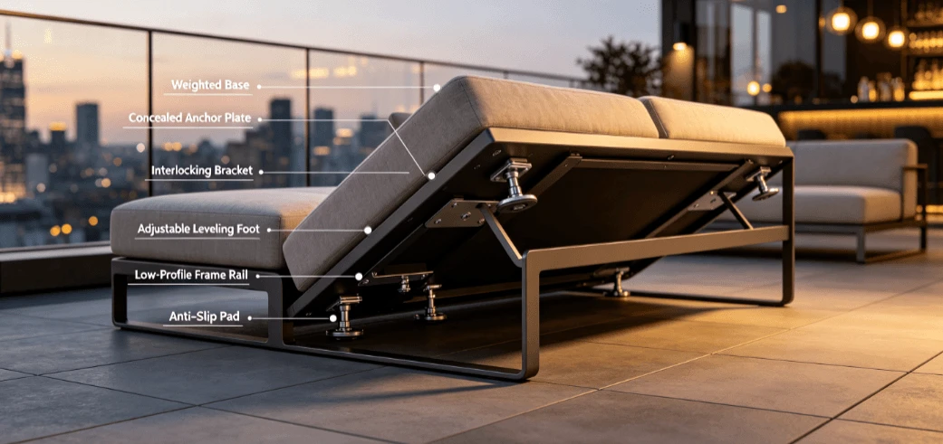 Rooftop Bar Outdoor Sofas Wind Anchoring Guide Rooftop Bar Outdoor Sofas Wind Anchoring Guide